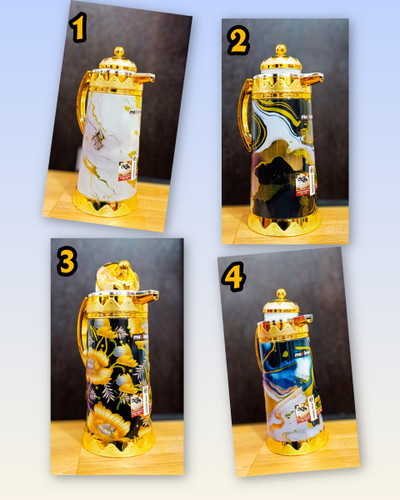 فلاسک تاج ۲ لیتری طرح سنگ و گل